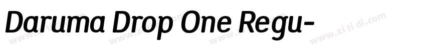Daruma Drop One Regu字体转换